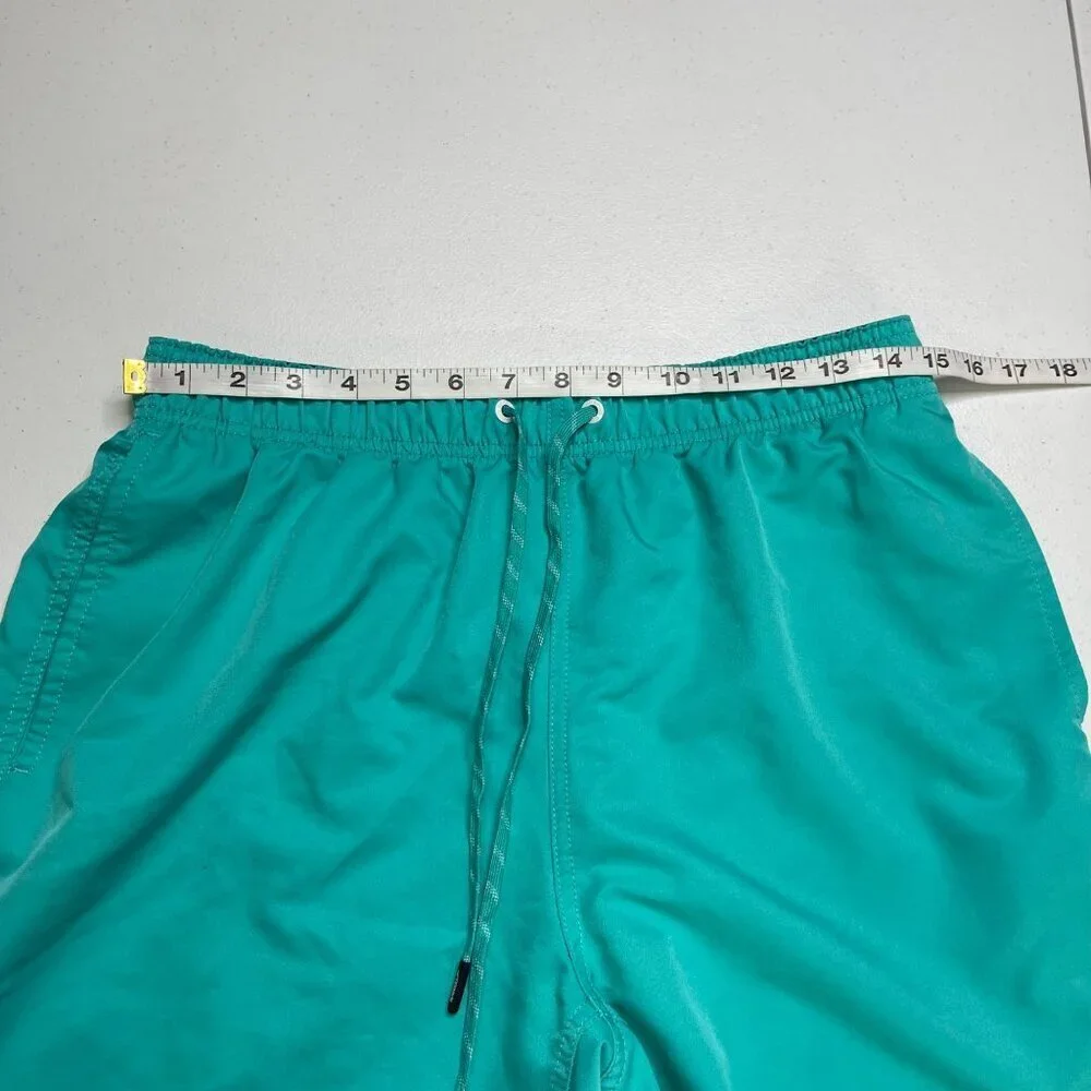 Speedo Solid Volley Swim Shorts Men's M‎ Blue Green Beach Sports